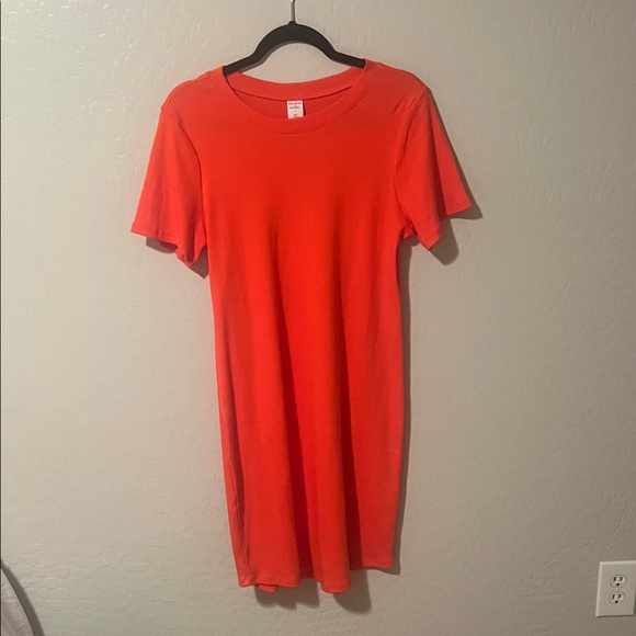 Classic Orange T-Shirt Dress - Picture 1 of 3